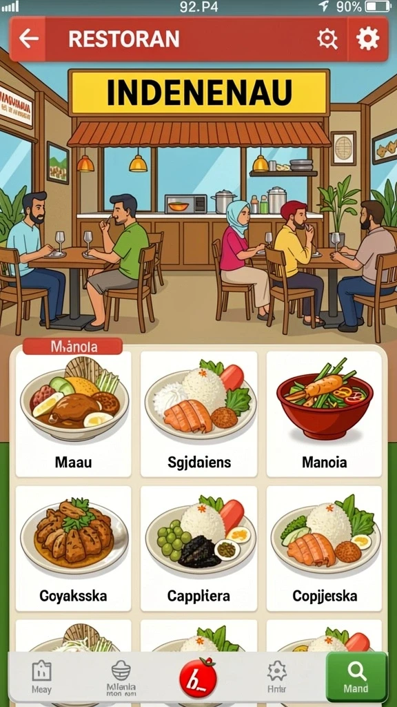 Ilustrasi epik dari pertempuran seru dalam game.