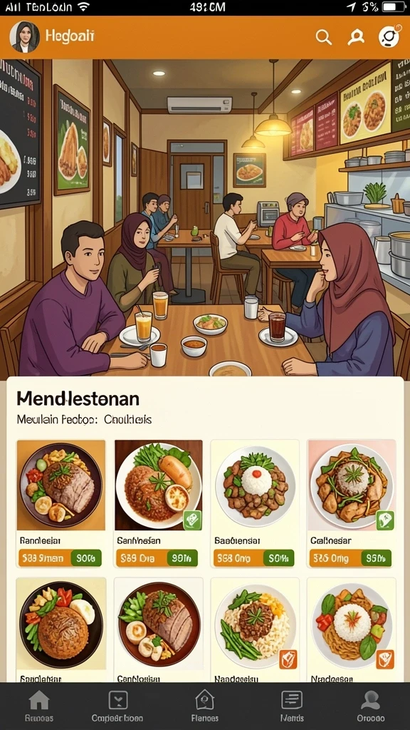 Tampilan antarmuka yang user-friendly dan mudah dinavigasi.