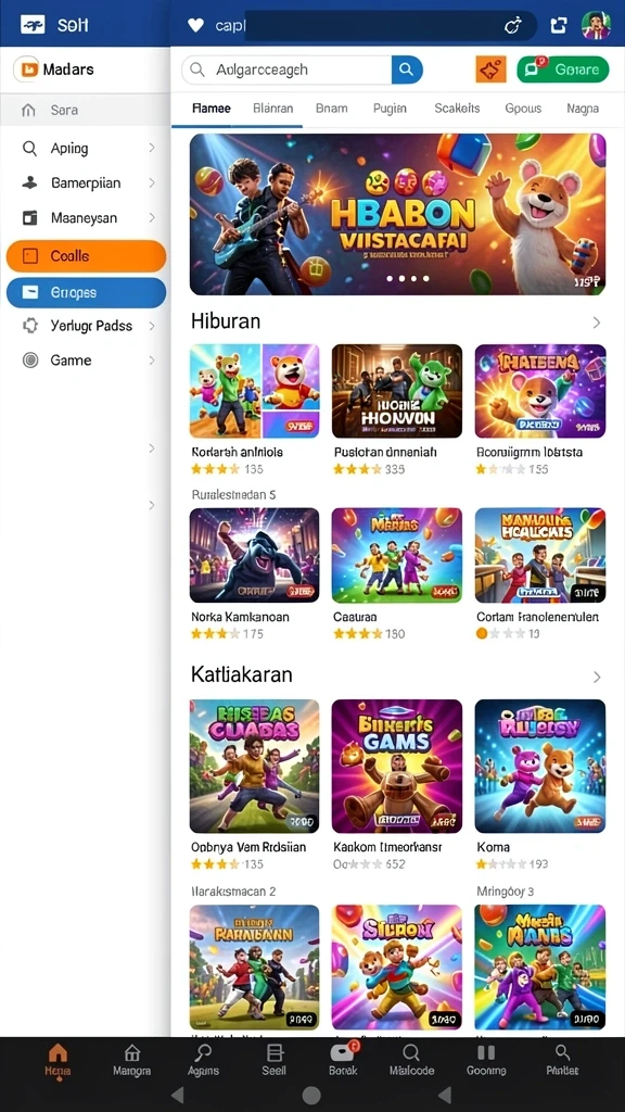 Tampilan antarmuka yang user-friendly dan menarik.