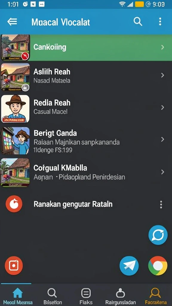 Tampilan antarmuka pengguna yang menarik.