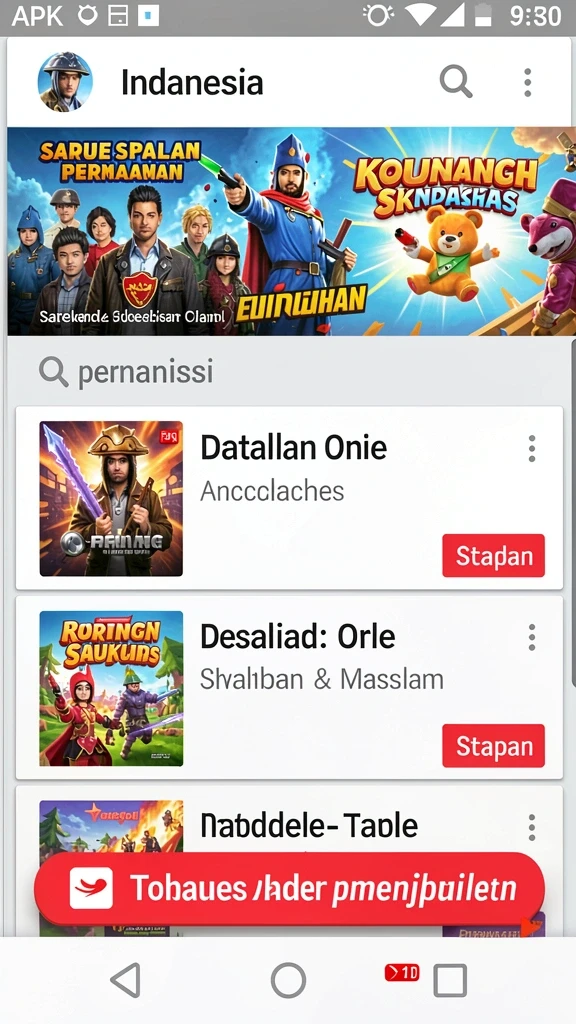 Beragam permainan menarik untuk semua jenis pemain.