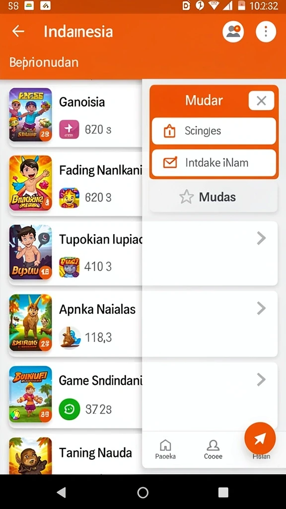 Tampilan grafis yang menawan saat menjelajahi dunia game.