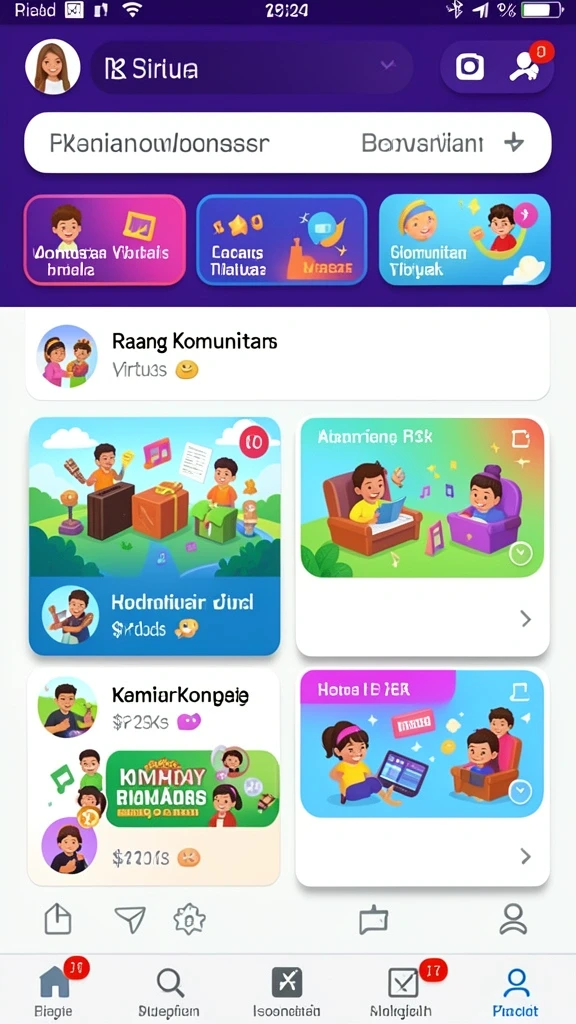 Tangkapan layar dari misi seru dalam permainan.