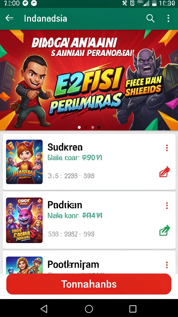 Tampilan antarmuka yang intuitif dan menarik.