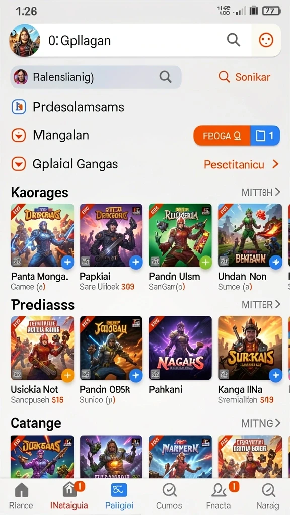 Screenshot 1: Menampilkan tampilan awal permainan yang menarik.
