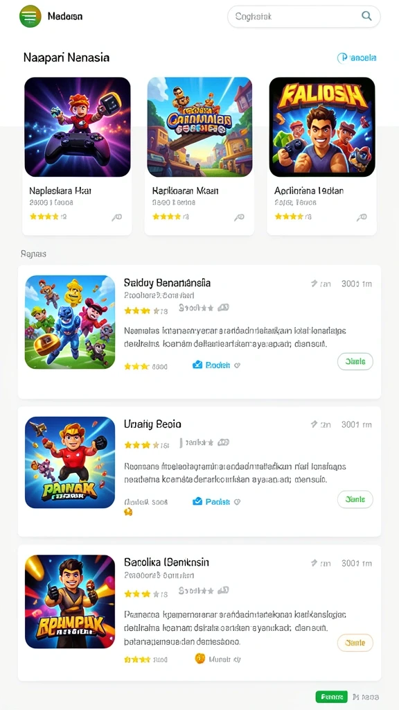 Berbagai karakter dengan desain unik dan beragam.