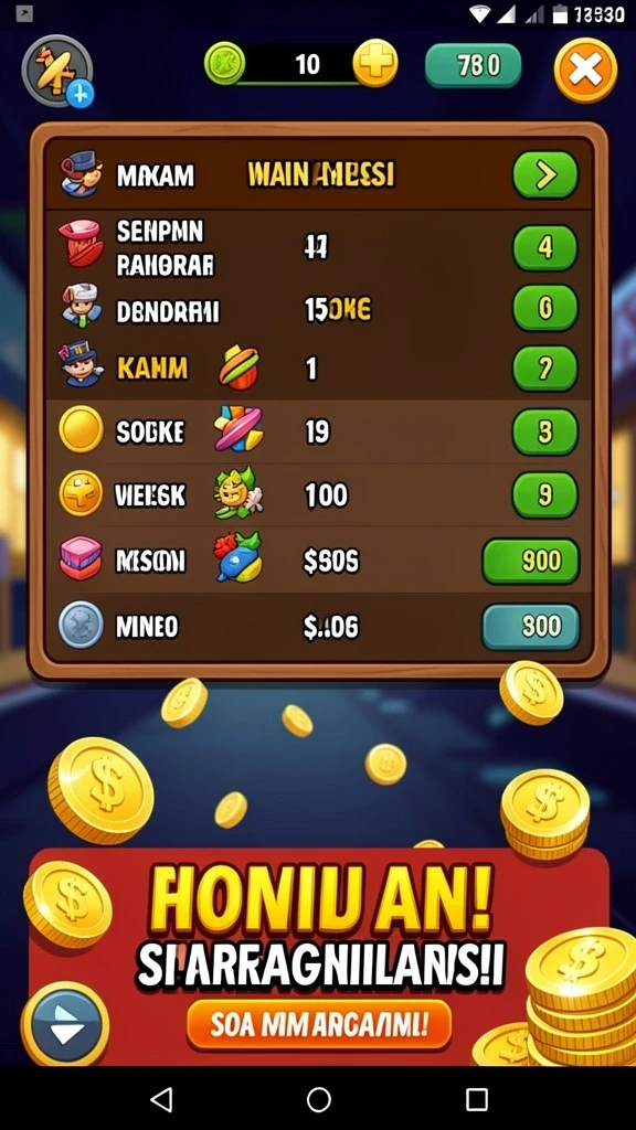 Karakter yang dapat diupgrade untuk pengalaman bermain yang lebih baik.