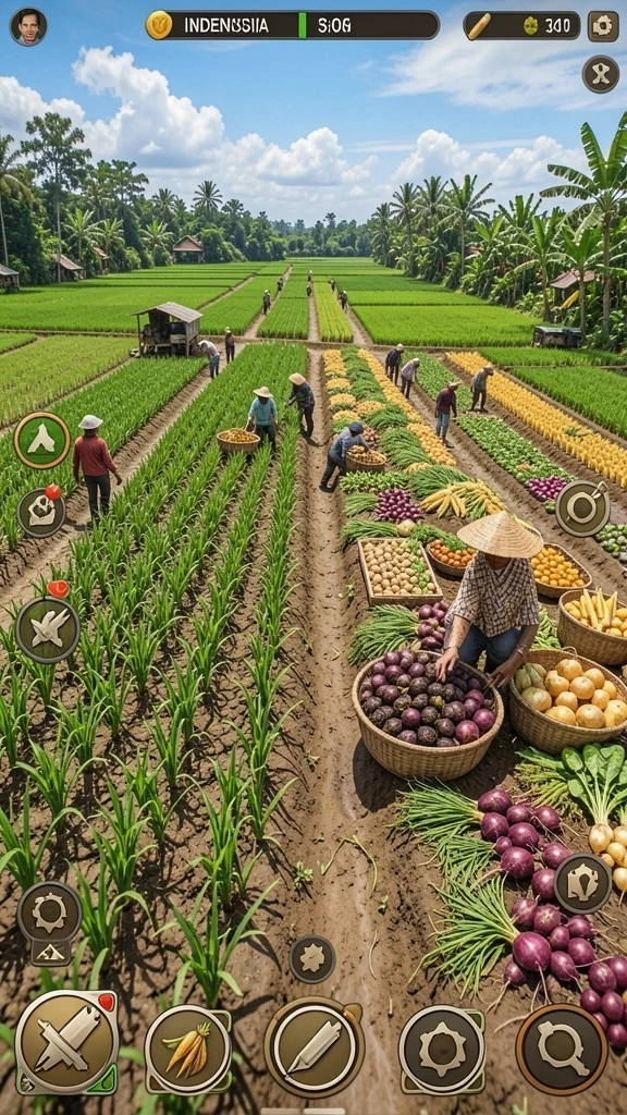 Tampilan menu awal yang menarik dan mudah dinavigasi.