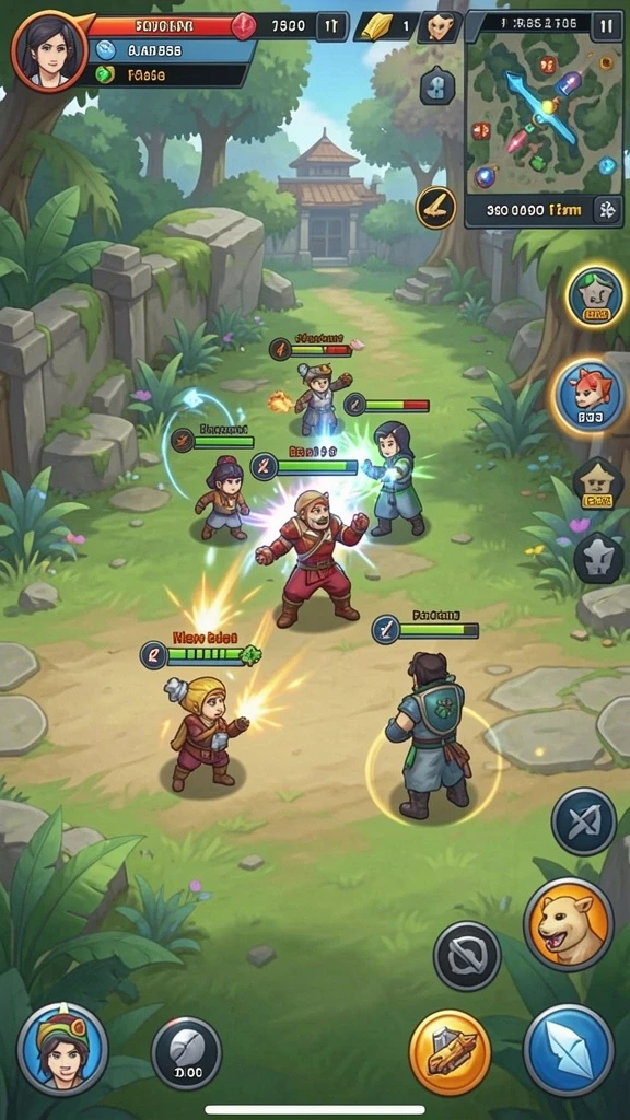 Screenshot gameplay yang menunjukkan aksi seru di dalam permainan.