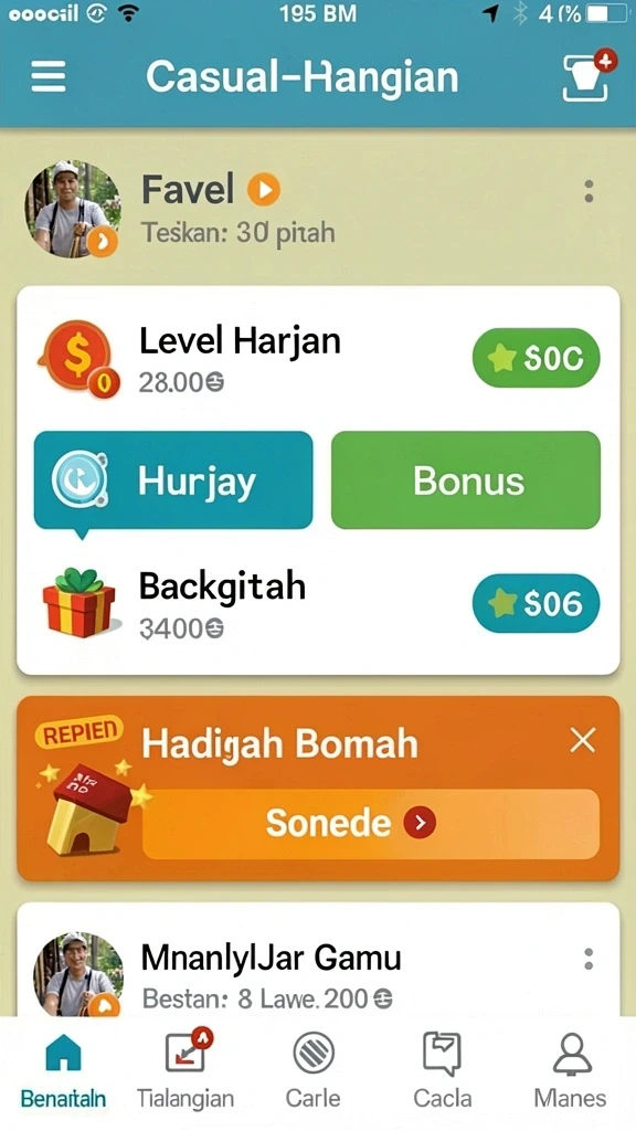 Tampilan antarmuka yang menarik dan user-friendly.