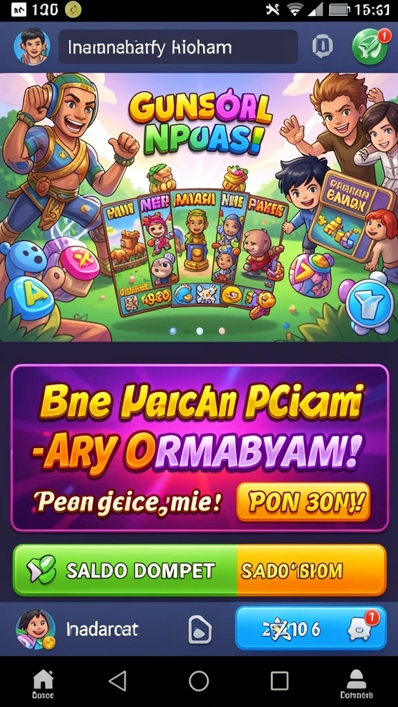 Tampilan karakter utama dalam aksi petualangan.