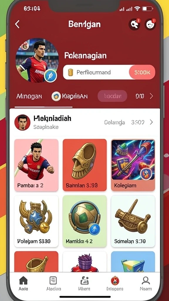 Visual grafis yang memukau dan menarik.