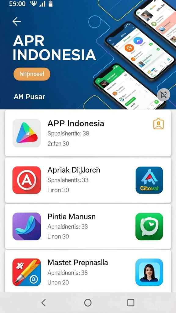 Tampilan awal dengan grafis yang menarik.