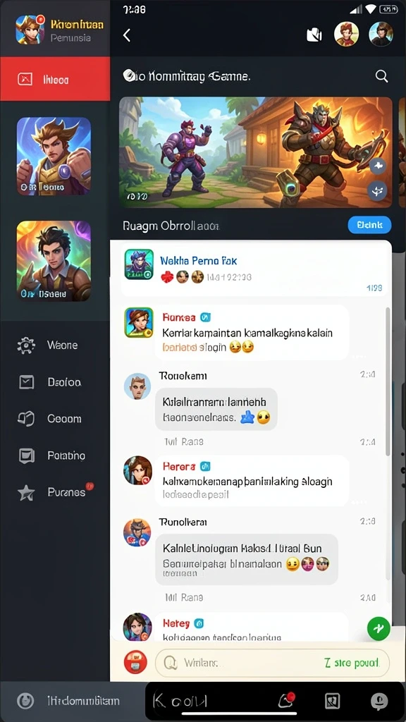 Fitur interaktif dalam game yang memungkinkan bermain dengan teman-teman.